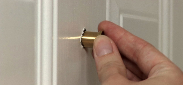 peephole door repair in Brea