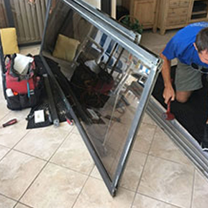 sliding glass door frame repair Brea
